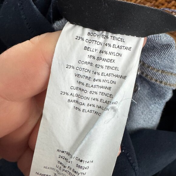 DL1961 full belly panel maternity skinny jeans size 29 - Picture 6 of 8